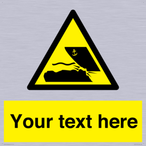 Custom Warning submerged objects in watercraft areas